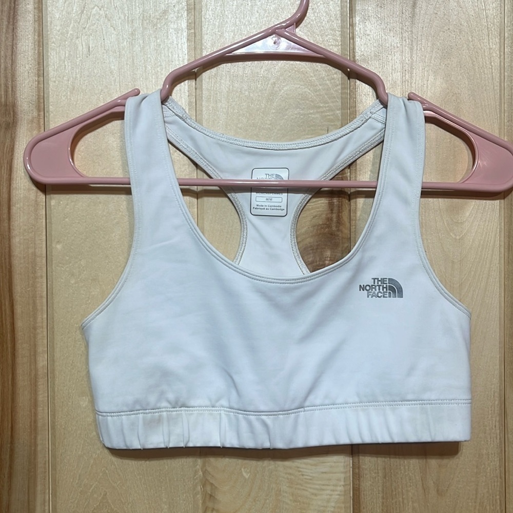 The‎ North Face White Vapor Wick Sports Bra Size M